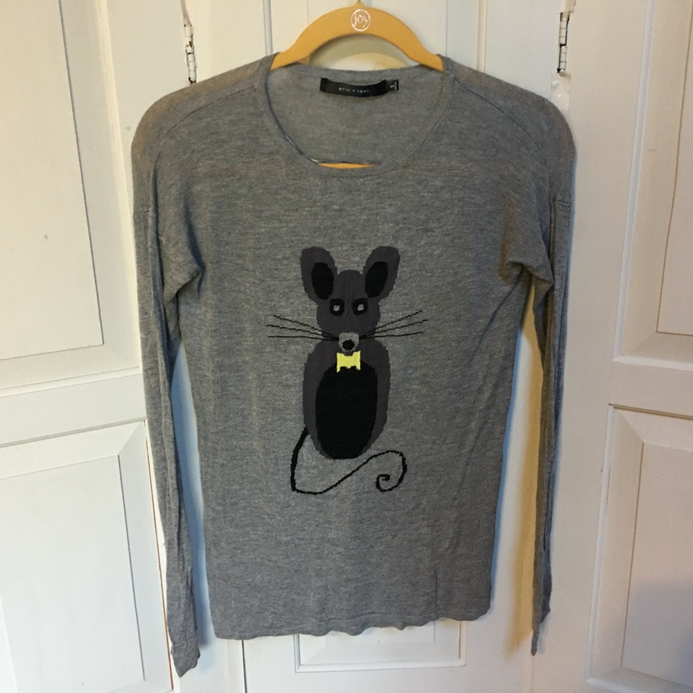 Eric & Lani Gray Lightweight Mouse Sweater
